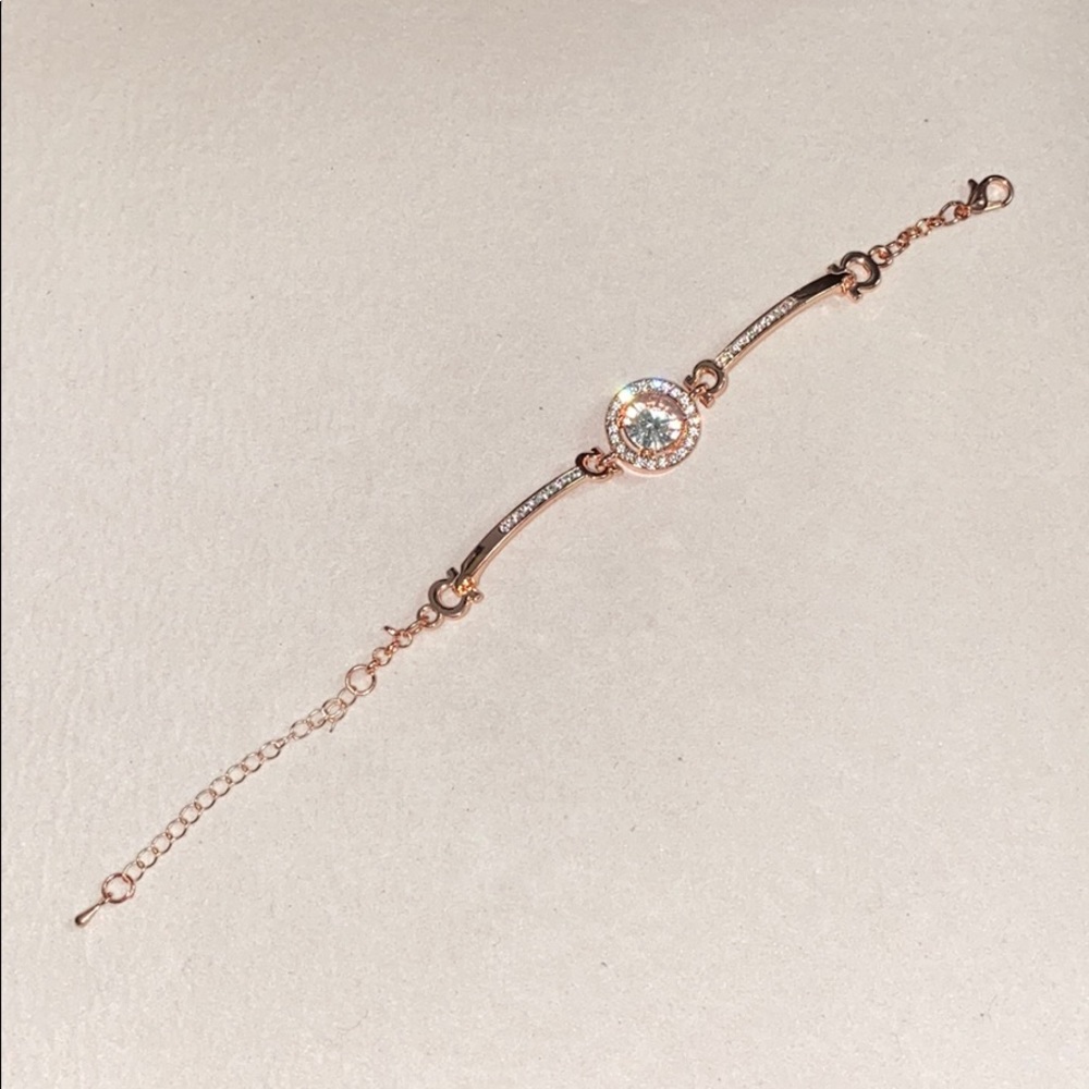 Crystal rose gold bracelet
